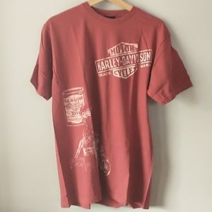 Super Soft Burnt Red Harley Davidson Tee XL